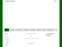 Tablet Screenshot of maronite-heritage.com